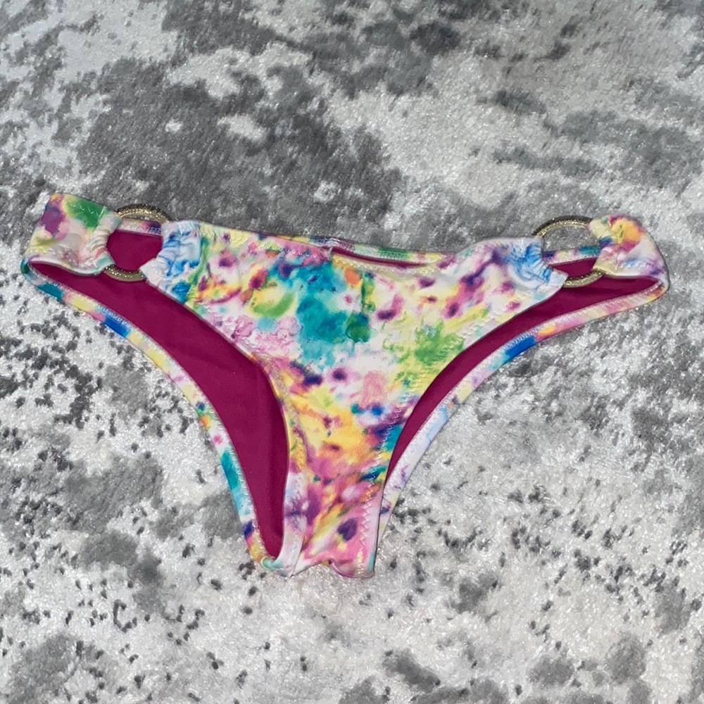 Volcom Colorful tie dye ring bikini bottom
